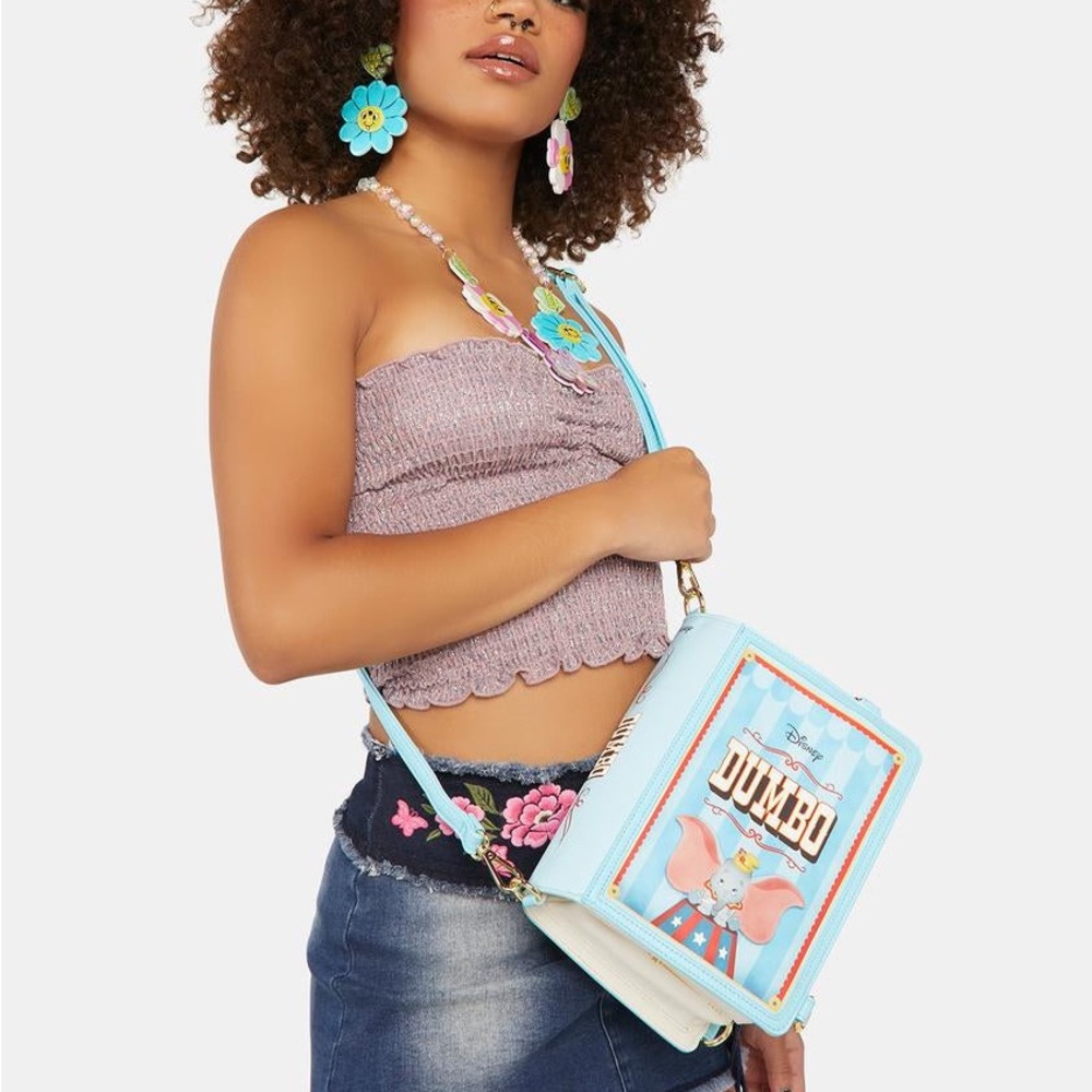 Loungefly Disney Dumbo Light Blue Crossbody Bag
